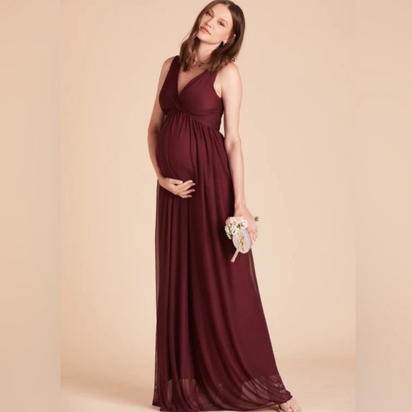 NWT Birdy Grey Dress LIANNA DRESS MESH Cabernet Size XS Wedding Gown Bridesmaids - Picture 6 of 6